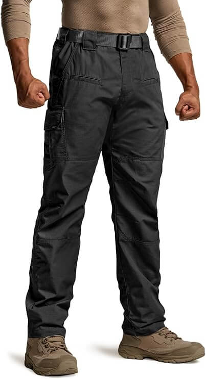 Raider Pants - CQR Men's Tactical Pants, Water Resistant Ripstop Cargo Pants, Lightweight EDC Work Hiking Pants, Outdoor Apparel