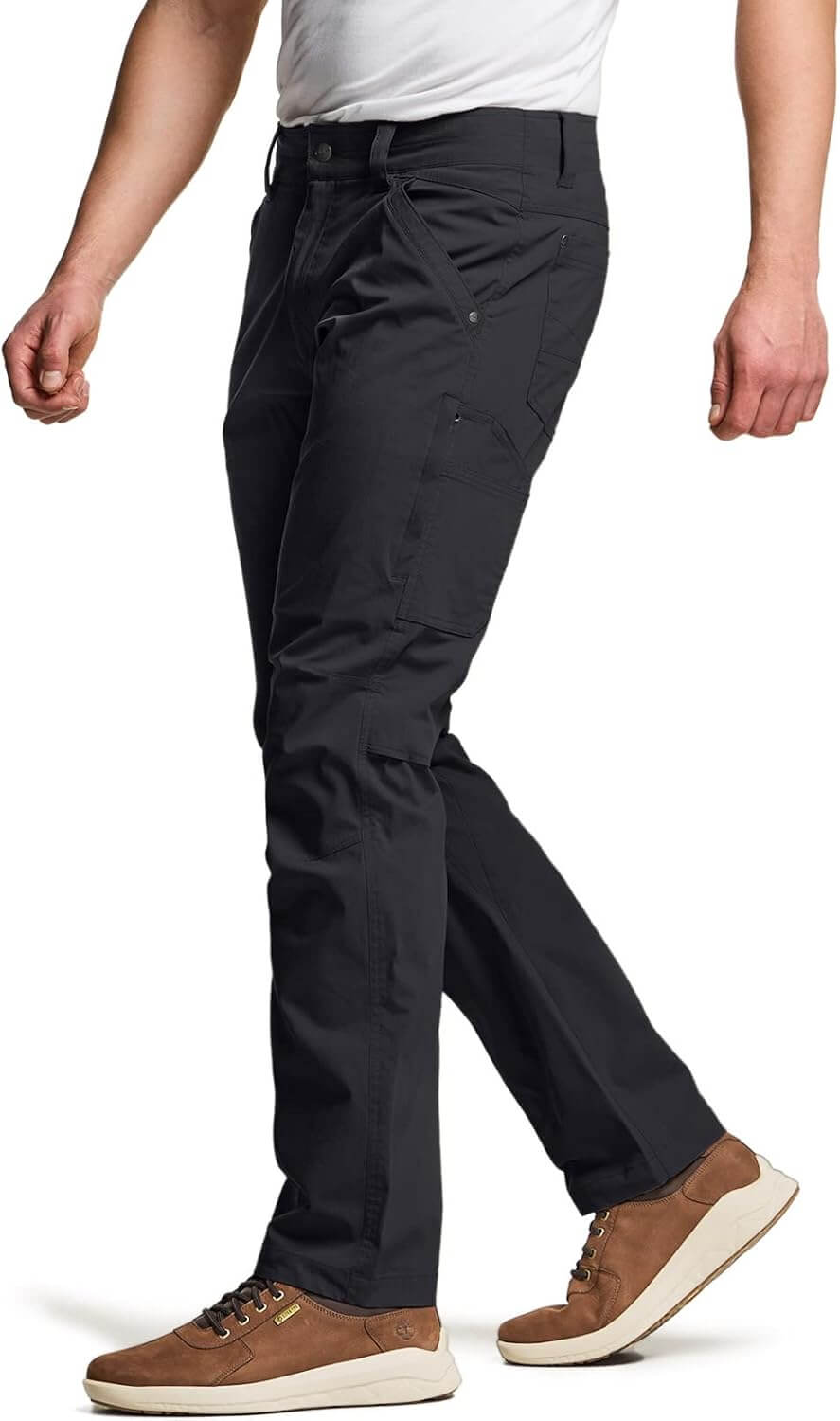 Sedona - CQR Men's Vent Stretch Pants, Quick Dry Lightweight Casual Cargo Pants, Water Resistant Straight-Fit Utility Work Pants