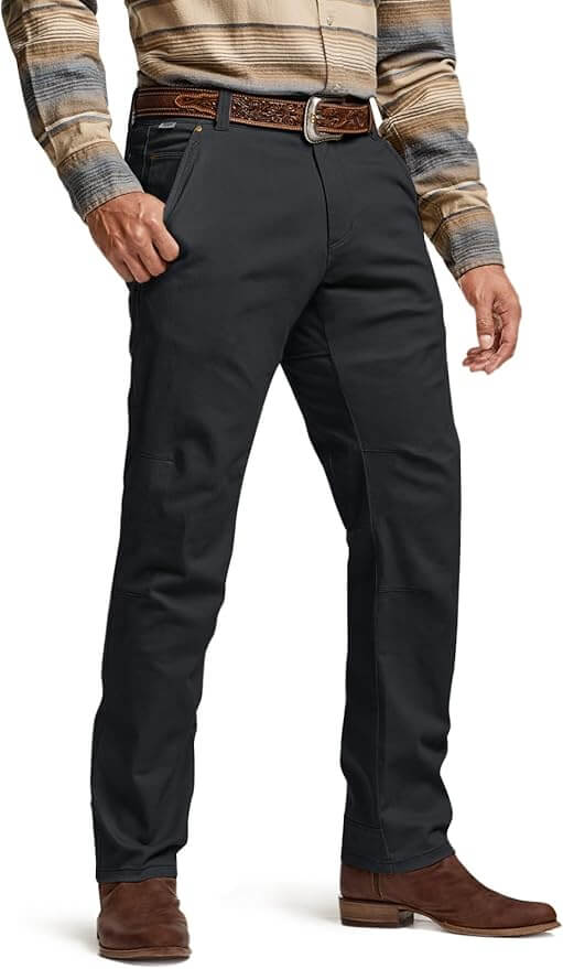 Wlak the wilds - CQR Men's Motion Utility Casual Pants, Regular Fit Lightweight Work Pants, Water Resistant Outdoor Stretch Pants with Pockets